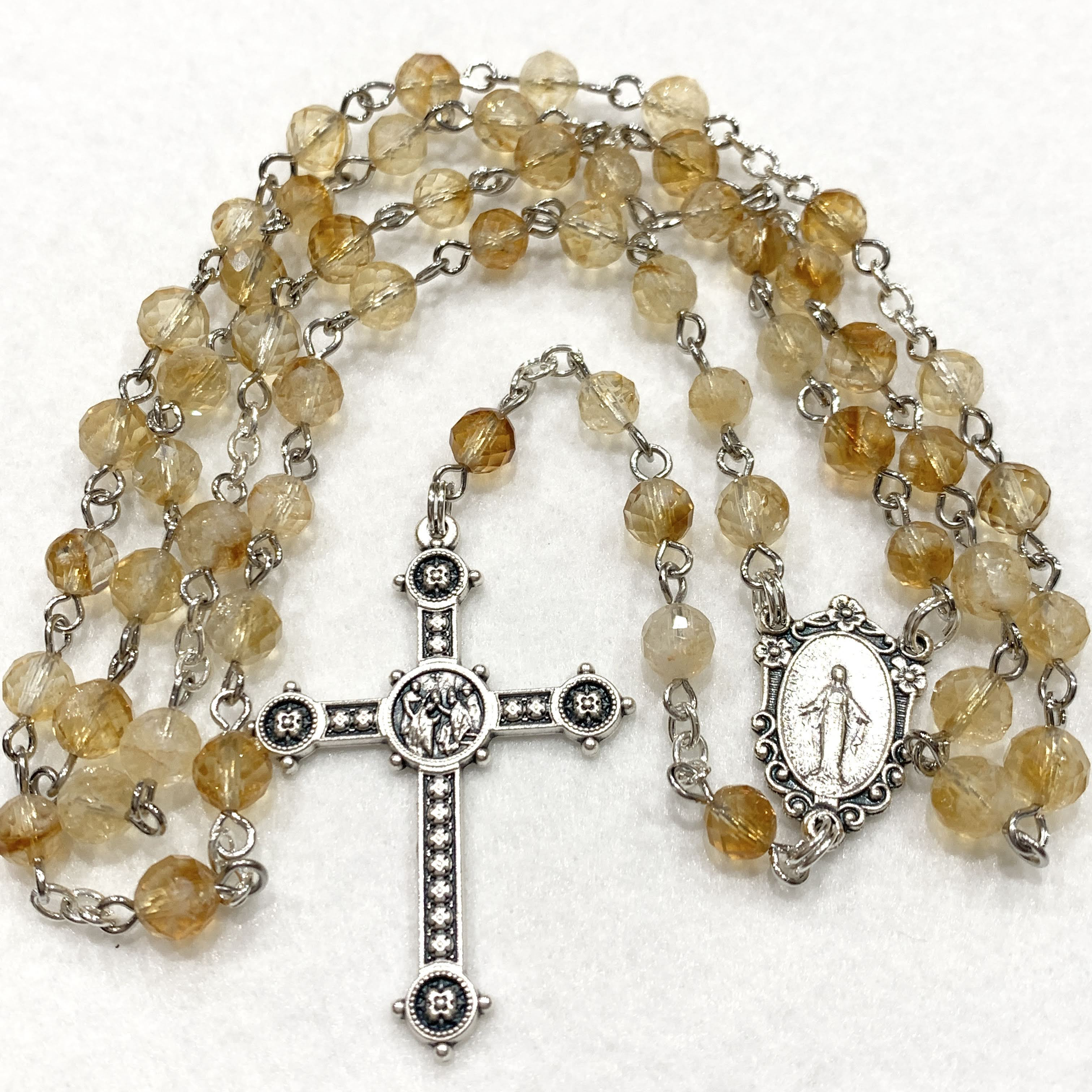 バイカラーシトリンのロザリオ