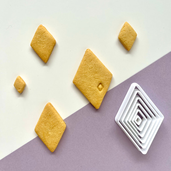 ひし形 6連セット 【クッキー型】 クッキー型 NICA 通販 14780650