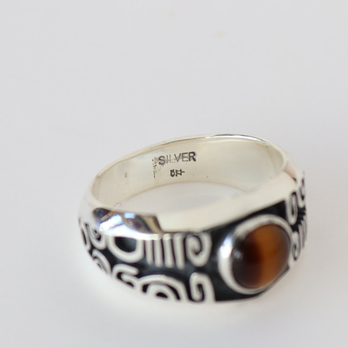 タイガーアイ シルバー925 リング 25号 □送料無料□ 指輪・リング  