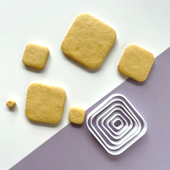 四角 6連セット 【クッキー型】 クッキー型 NICA 通販 14780722