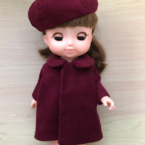 お人形帽子 ベレー帽 赤 ソランちゃん ベレー帽・ハンチング みー 