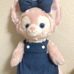 ∞ちびぬい］オーバーオール／type① デニム風 ぬいぐるみ SHIKI