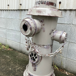 商標登録済みオリジナル消火栓風立錐水栓カバーベイジュエイジング^_^ 4枚目の画像