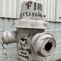 商標登録済みオリジナル消火栓風立錐水栓カバーベイジュエイジング^_^ 2枚目の画像