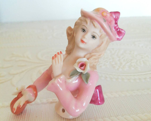 アンティーク！ 50年代フランス製のハーフドール〔磁器製〕 b4a3adab9d6a02140a3f4dafb7a949