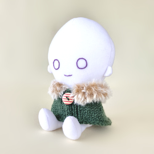 150色＊推し色で作るぬい用ファーケープ＊ファー襟＊手編みニット