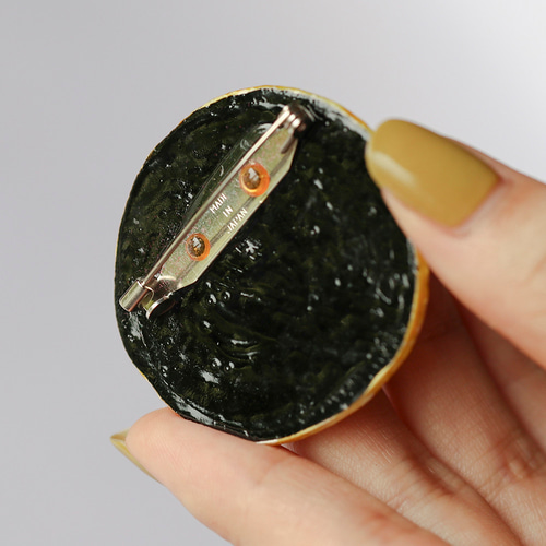 フライブローチ額入り装飾品 楽天市場】刺繍 アクセサリー金具 木枠ブローチ 横楕円 4.5×6.4