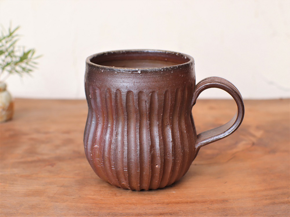 美人 マグカップ 備前焼 古美術 杯