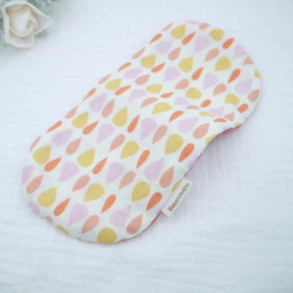 ふわもこハンカチ｜しずく-Raindrop-｜S・10×20cm｜ガーゼハンカチ｜敏感肌｜プチギフト｜誕生日 7枚目の画像