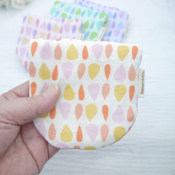 ふわもこハンカチ｜しずく-Raindrop-｜S・10×20cm｜ガーゼハンカチ｜敏感肌｜プチギフト｜誕生日 4枚目の画像