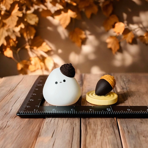 どんぐりコロコロシマエナガ その他置物 つぶ屋 通販 14781552｜Creema