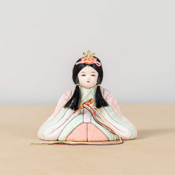 ことの木目込人形（3KK-0340）（このは） 市松｜収納ケース｜コンパクトな雛人形｜ひな祭り｜雛人形 2枚目の画像