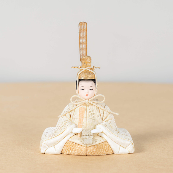 ことの木目込人形（3KT-0310）（つき） 麻の葉｜収納ケース｜コンパクトな雛人形｜ひな祭り｜雛人形 4枚目の画像