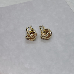 【2way】金属アレルギー対応·̩͙フープピアス　フープ　ピアス　ゴールド　シンプル　小ぶり　小さめ　フープピアス　 9枚目の画像