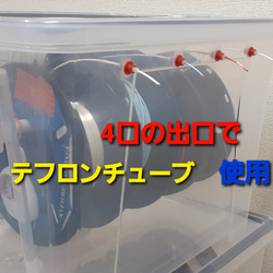 防湿機能付き　フィラメントボックス　4つ同時収納可能　無電源　3Dプリンター　2個セット 2枚目の画像