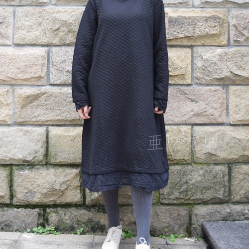 キルティング ワンピース キルティング ドレス 中綿 ワンピース 冬