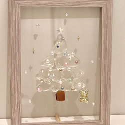 ホワイトフラワーツリー」❤︎ シーグラスアートMerci l´arbre 文字