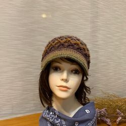 菱格棒球毛線帽。獨家設計中性毛帽。義大利線 第6張的照片