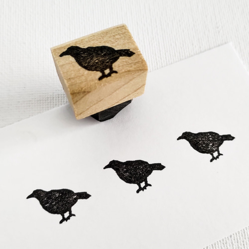 カラス はんこ・スタンプ 消しゴムはんこの黒猫堂 通販 14783118