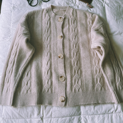ニットセーターコートカーディガン 暖かく~厚手セーター~純色 1枚目の画像