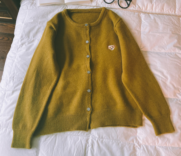 多色 セーターコートカーディガン　秋の日  暖かく~ゆったり ニットセーター~犬／くま 9枚目の画像