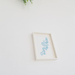 青龍の活版画１点もの（額入り）龍とご縁のある方、龍とのご縁を深めたい方へ 10枚目の画像