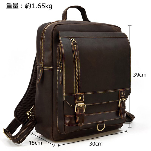 本革 リュックサック メンズ ビジネスリュック 大容量 レザー リュック