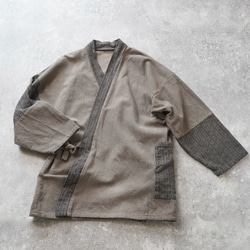 拼布 samue/灰色/三河棉刺子編織 第1張的照片