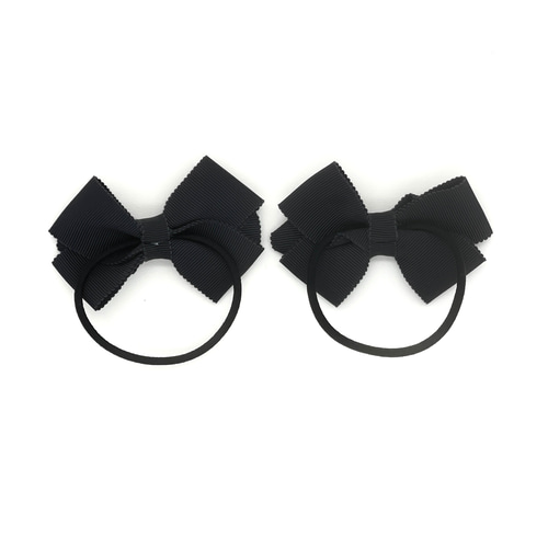 母娘で使える！リボン3点セット【卒入学 お受験 ヘアゴム ポニーフック