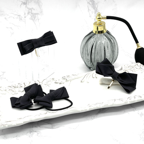 【T-255】ロゴヘアリボン　キッズヘアリボン　キッズヘアゴム T-255】ロゴヘアリボンキッズヘアリボンキッズヘアゴム