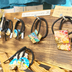 No 728★海模様レジンヘアゴム★待ち遠しいですね★٩(๑❛ᴗ❛๑)۶ No 728☆海模様レジンヘアゴム☆待ち遠しいですね☆٩(๑❛ᴗ❛๑)۶ No