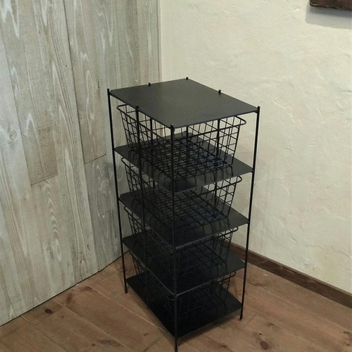 ワイヤーラック 4段 キャスター付き 3台セット バスケット ラック ワイヤーラック 4段 キャスター付き 3台セット バスケット ラック