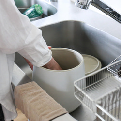 ぬか漬けの秋！【岐阜県多治見産】えんける道具店の甕（かめ）4リットル 13枚目の画像