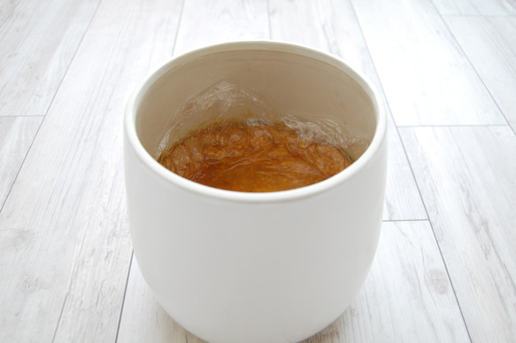 ぬか漬けの秋！【岐阜県多治見産】えんける道具店の甕（かめ）4リットル 8枚目の画像