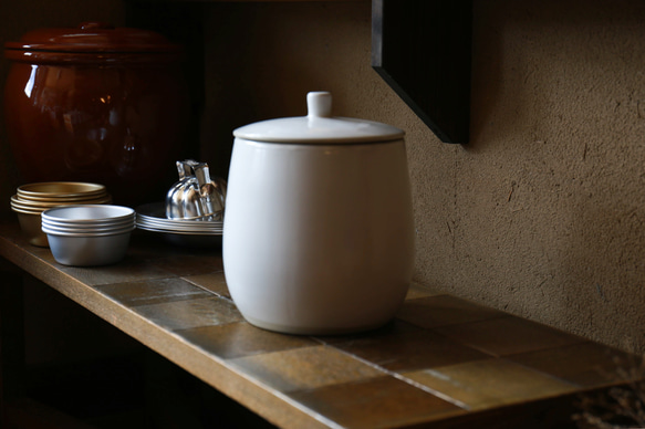 ぬか漬けの秋！【岐阜県多治見産】えんける道具店の甕（かめ）4リットル 15枚目の画像