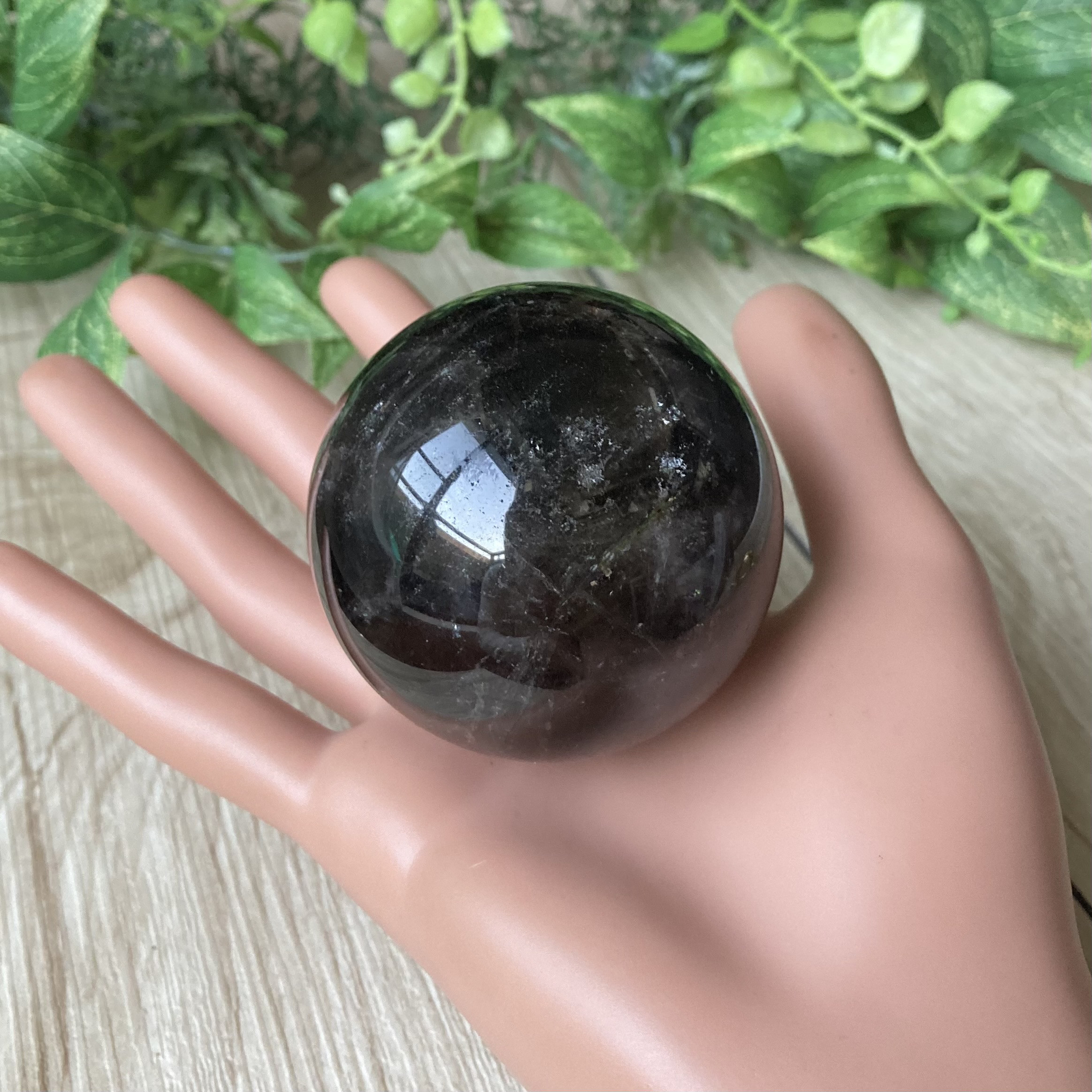 全ての悪い氣を浄化 /純天然大玉モリオンスフィア/パワーストーン/天然石 全ての悪い氣を浄化 /純天然大玉モリオンスフィア54.8ミリ