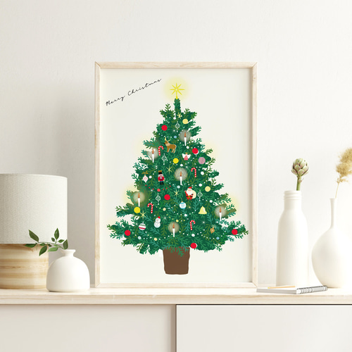 激安直営店 クリスマスA1サイズ◇送料無料◇インテリアポスター 黄色 ウェルカムボード