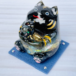 勾玉 白キツネ(青) オルゴナイト・蓄光 その他アート coto 通販