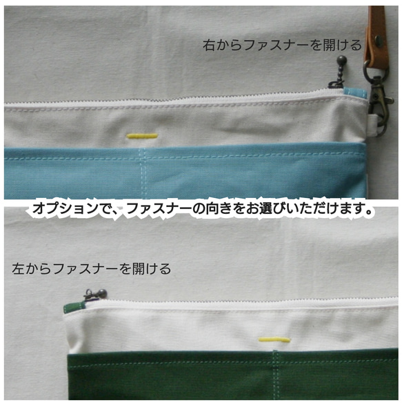 帆布　5ポケットショルダー / サコッシュ / バッグ イン バッグ　(color : ワインレッド) 12枚目の画像