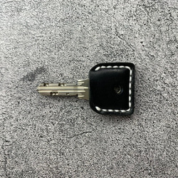 【手工縫製】MIWA PR/PS用黑色真皮鑰匙套（厚皮轉動按鍵手感好⁈） 第3張的照片