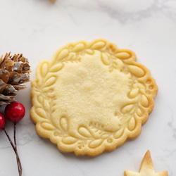 クリスマスリース（スタンプ付き）クッキー型・クッキーカッター 2枚目の画像