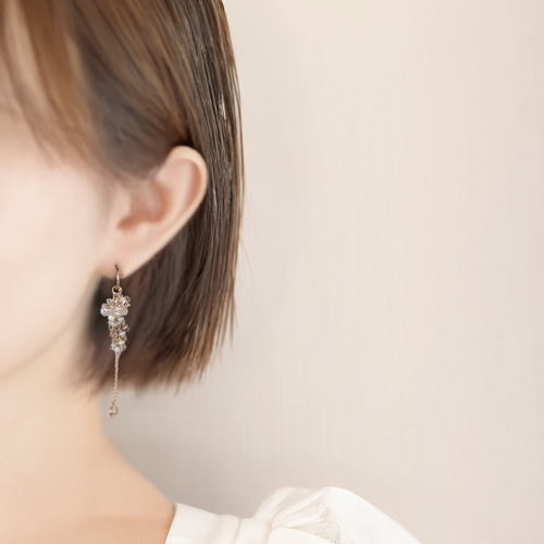 天然石 16kgp* 着せ替えフープピアス イヤリング *エチオピアン 