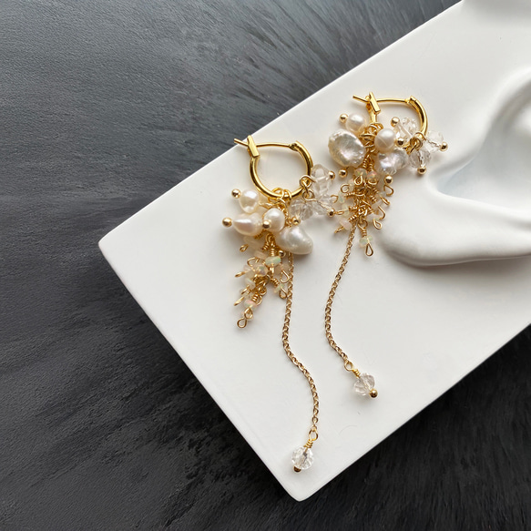 エチオピアオパール着せ替えピアス/イヤリング 楽天市場】【3日以内出荷】 エチオピア産オパール 10K ゴールド