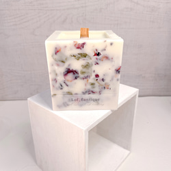 Square Rose aroma Candle(ローズポプリ) 送料無料 4枚目の画像