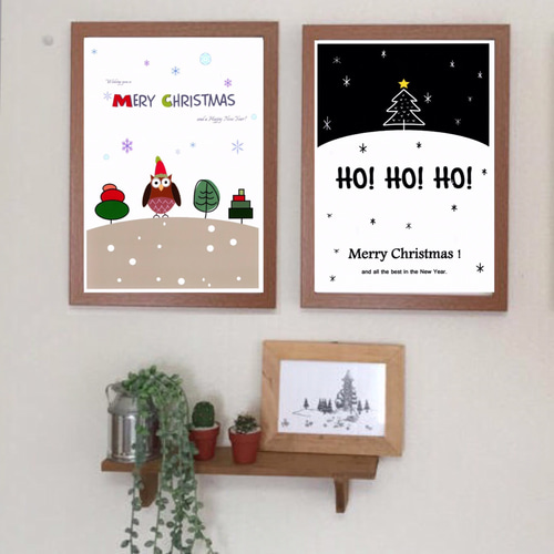 送料無料 Xmas ツリー3枚セット ⭐︎ クリスマス ポスター インテリア