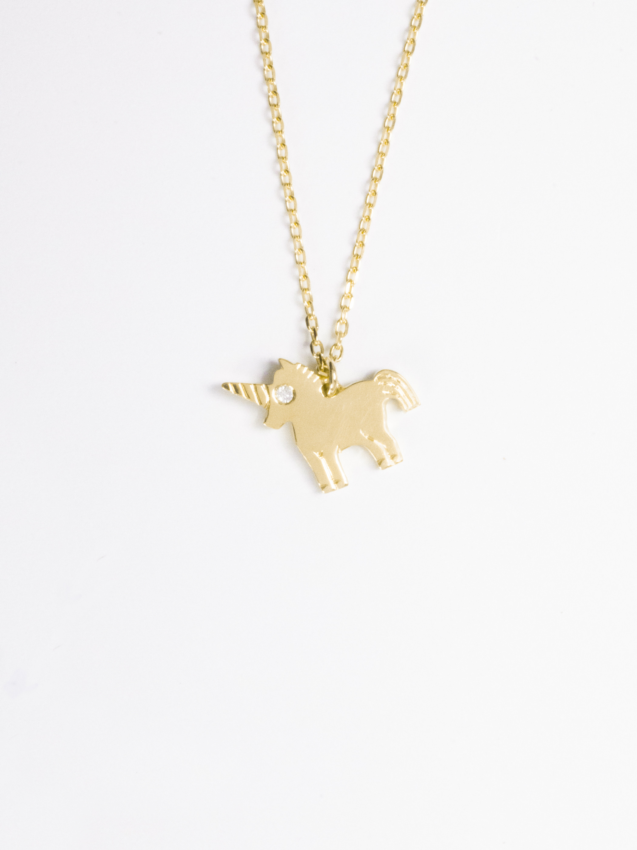 Luck Unicorn Necklace K18