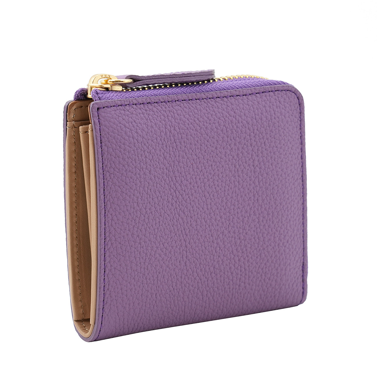 三つ折財布 ローズピンク 美品 レザー 【AIGNER】アイグナー