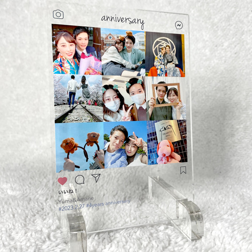 SNS Instagram風 デザイン アクリルフォト フォトフレーム SNS Instagram風 デザイン アクリルフォト フォトフレーム