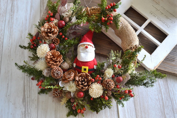 Santa&#39;s CrescentXmas*wreath 第2張的照片