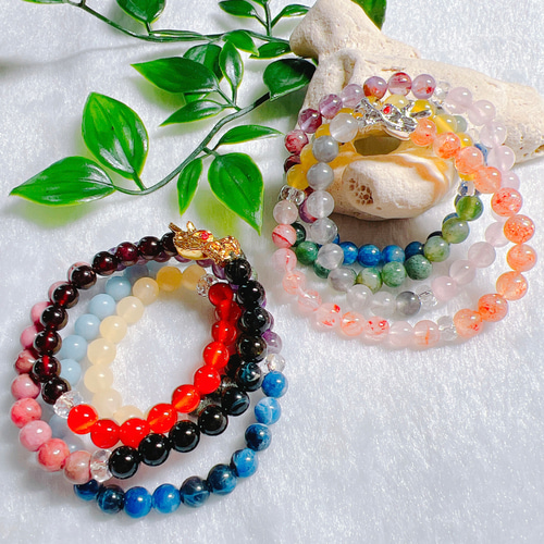 ✨虹龍(辰)✨オルゴナイト 虹龍ブレス⭐︎アメジスト&セレナイト&水晶